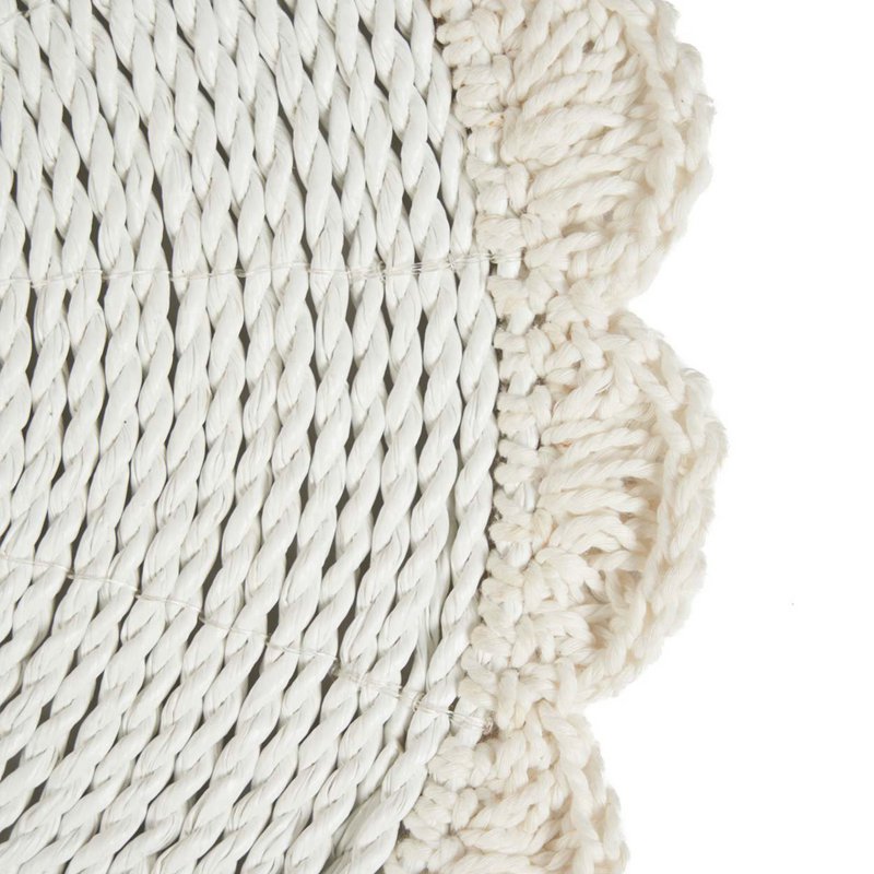 De Macrame Huwelijksplacemat - Wit - Bazar Bizar, foto 3