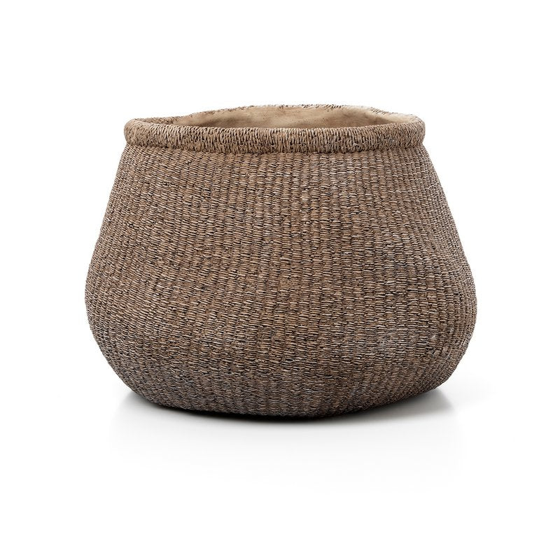 De Faux-Puff Planter - Bruin - XL - Bazar Bizar, foto 1