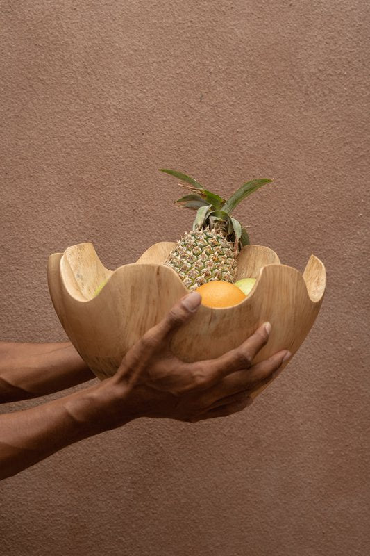 De Ifefe Fruitschaal - Naturel - Bazar Bizar, foto 2