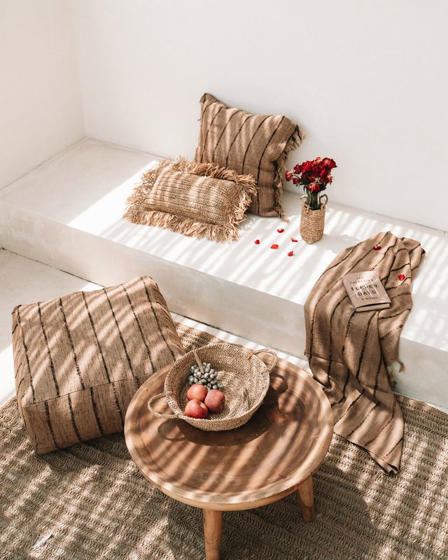 The Raffia Basket Trays - Natural - S - Bazar Bizar, foto 2