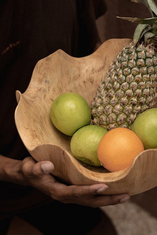 De Ifefe Fruitschaal - Naturel - Bazar Bizar, foto 4