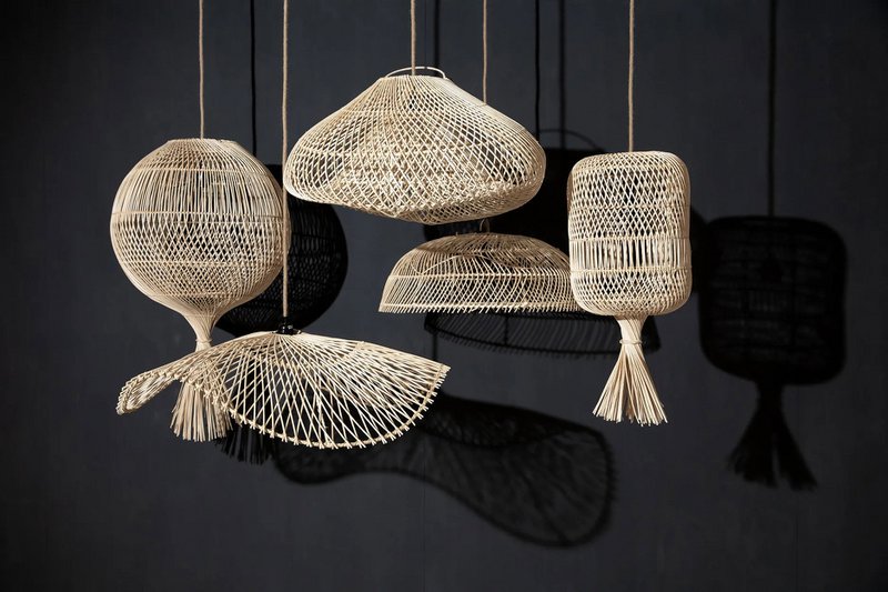 The Dumpling Vloerlamp - Hanglamp - Naturel - M - Bazar Bizar, foto 2
