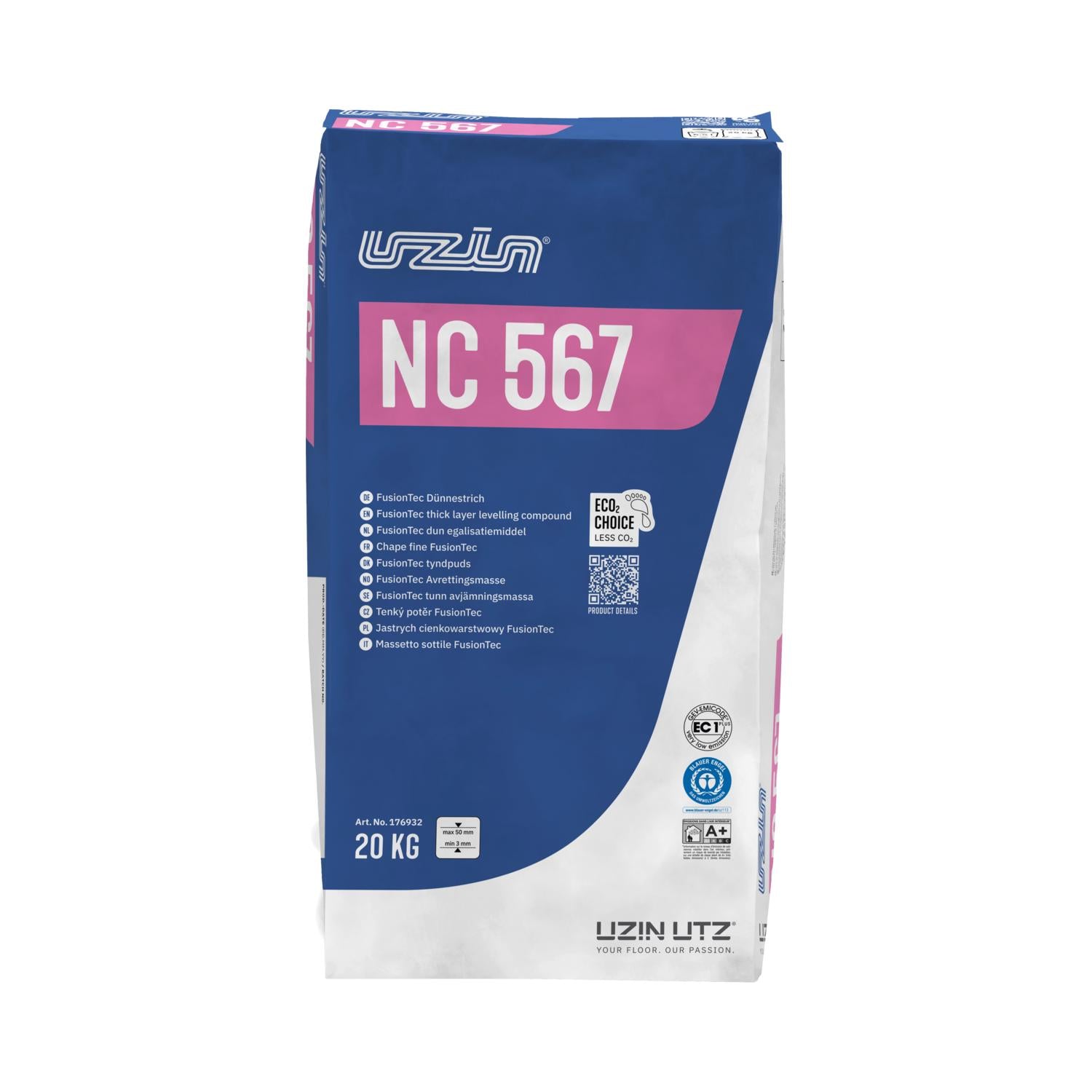 UZIN NC 567 FusionTec Zelfnivellerende Dunne Dekvloer – 20 kg