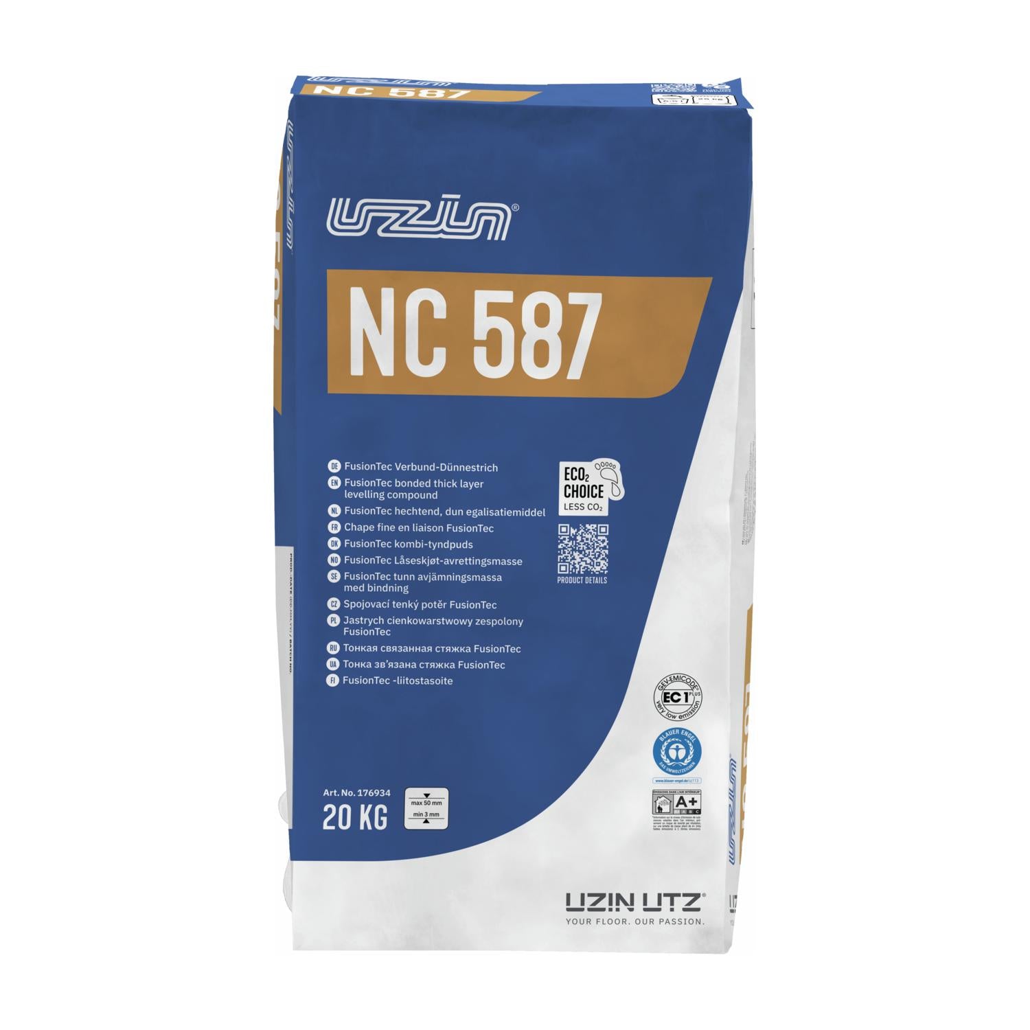 UZIN NC 587 FusionTec Sneldrogende Dunne Dekvloer – 20 kg