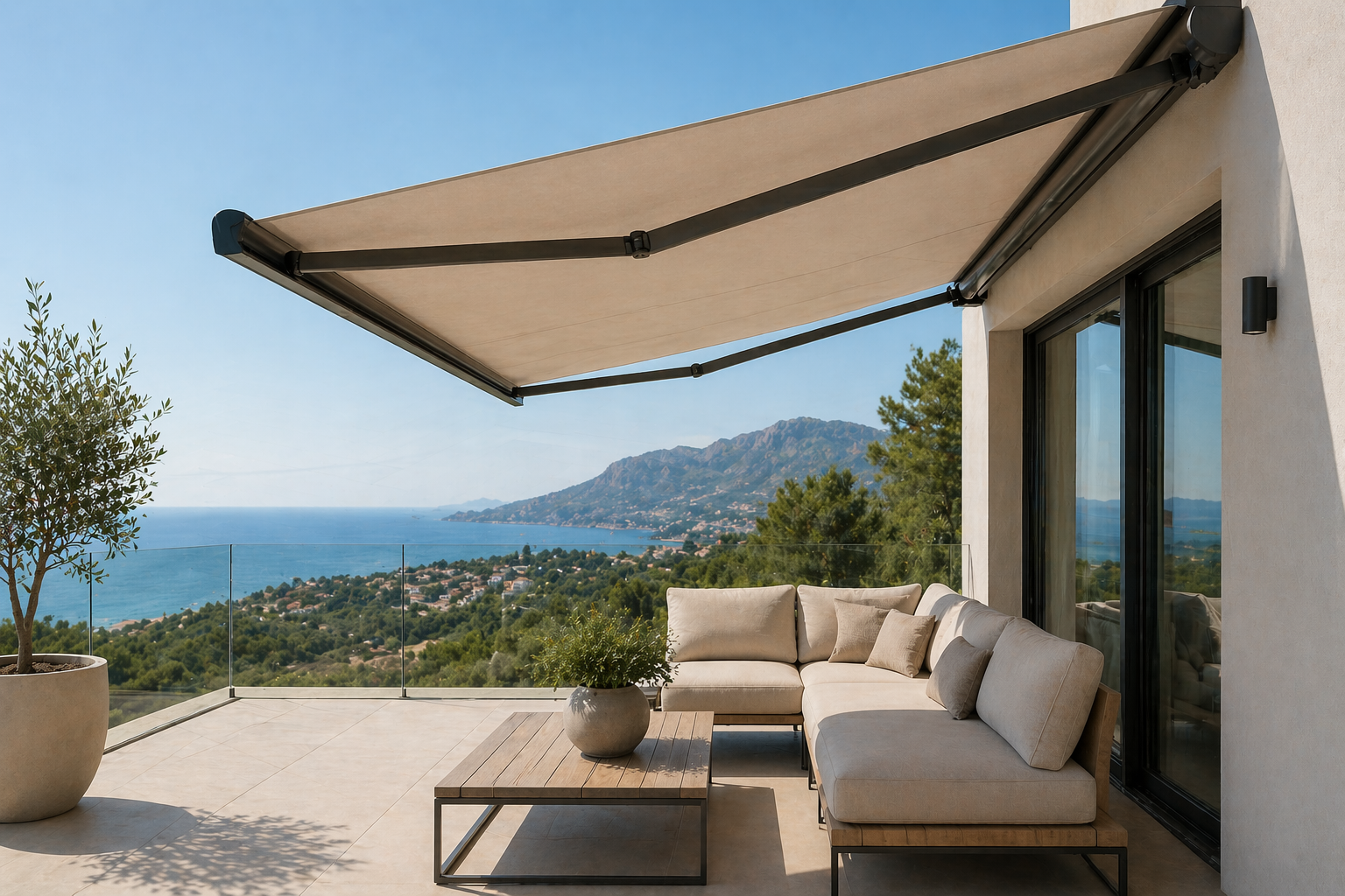 Awning at a home in Altea